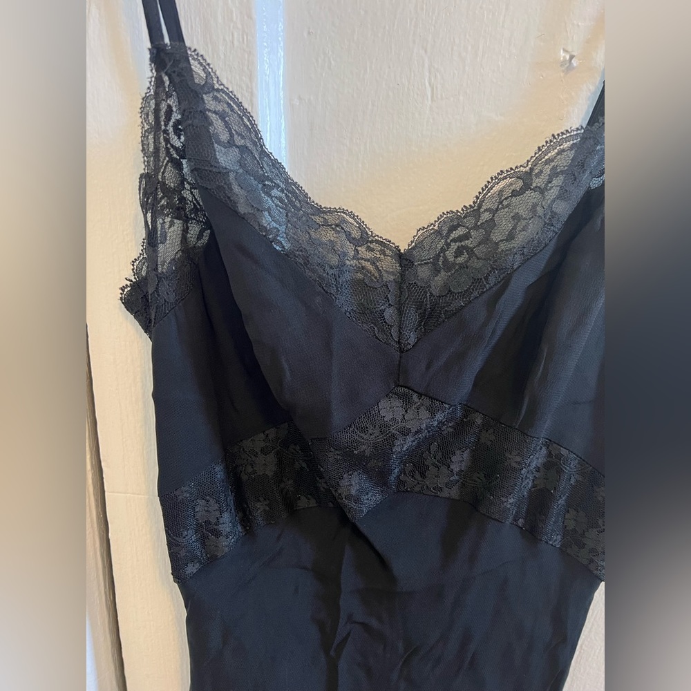 Betsey Johnson black slip dress size S